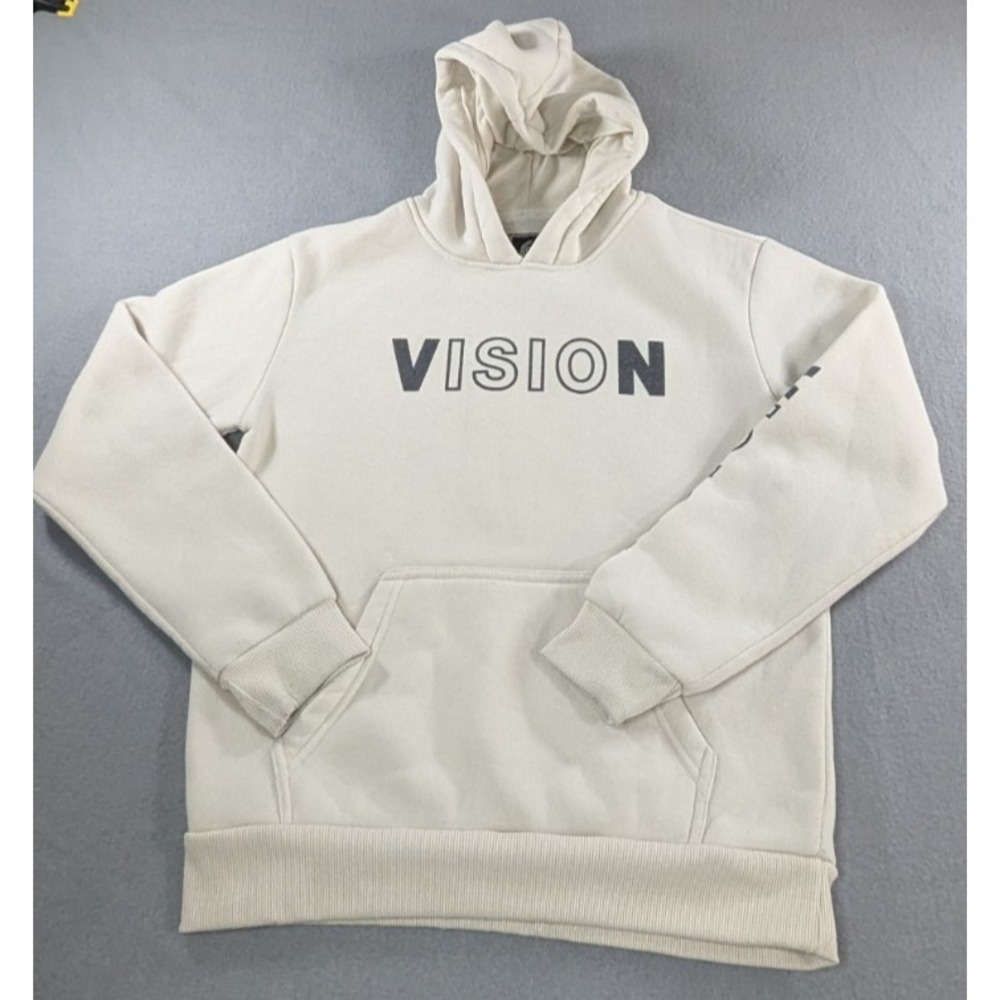 Chrome Edge CR24 Boys Vision Against All Odds Bear Hoodie Size 14-16 Beige Tan - Picture 3 of 14